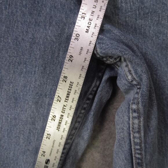 Levi's 550 Jeans Womens 16 Blue Relaxed Tapered Leg High Rise Denim Light Wash - Picture 4 of 9